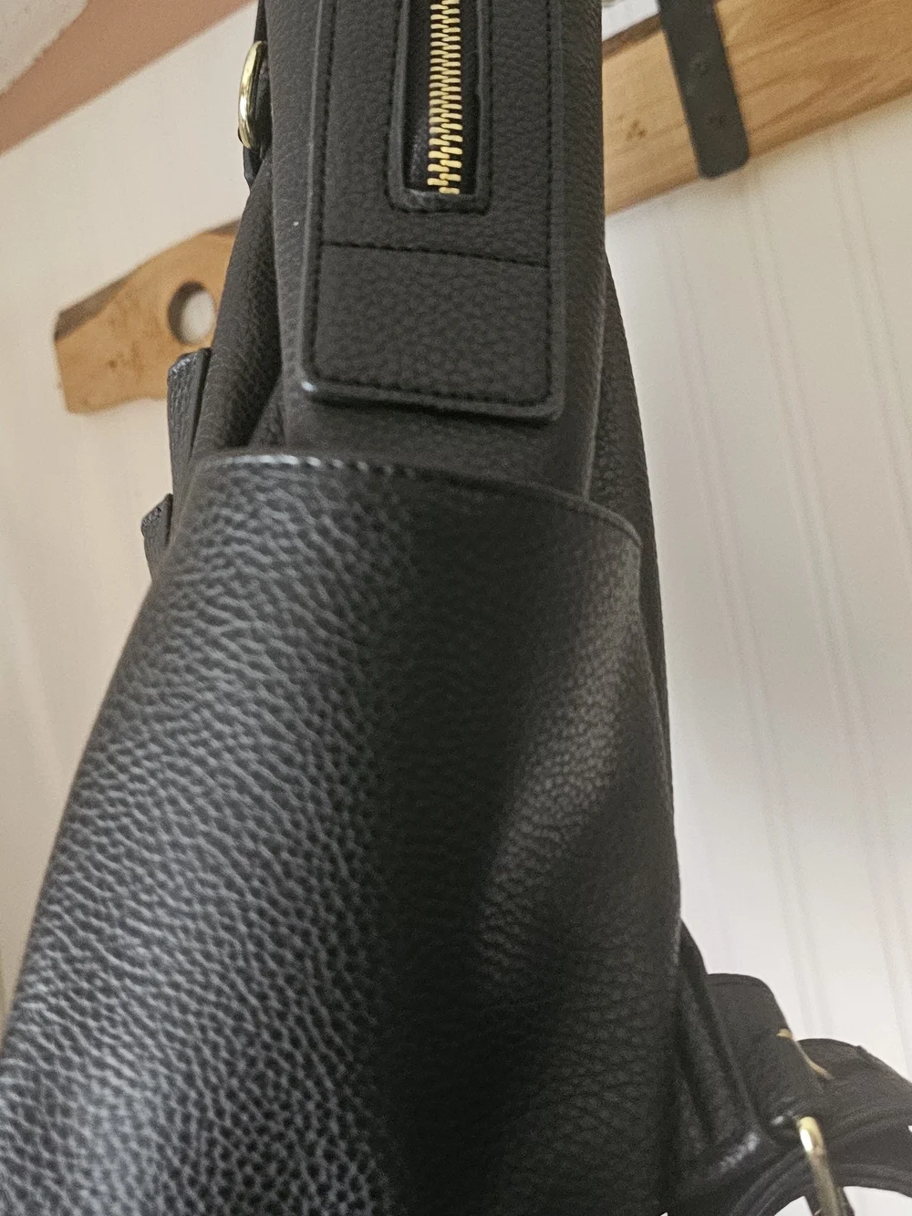 Black Steve Madden Faux Leather Backpack - Back Pack